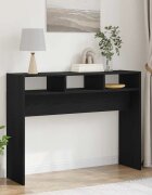vidaXL Конзолна маса Черния дъб 105 x 30 x 80 см Инженерна дървесина