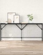 vidaXL Конзолна маса Черния дъб 180 x 30 x 75 см Инженерна дървесина