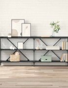 vidaXL Конзолна маса Черния дъб 180 x 30 x 75 см Инженерна дървесина