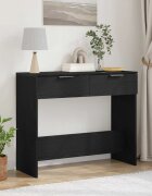 vidaXL Конзолна маса Черния дъб 30 x 36 x 75 см Инженерна дървесина
