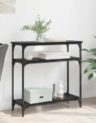 vidaXL Конзолна маса Черния дъб 75 x 29 x 75 см Инженерна дървесина