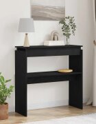 vidaXL Конзолна маса Черния дъб 80 x 30 x 80 см Инженерна дървесина