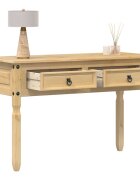 vidaXL Конзолна маса "Corona" 115x46x73 см борово дърво масив