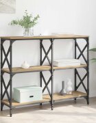 vidaXL Конзолна маса Дъб 100 x 28 x 805 см Инженерна дървесина