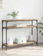 vidaXL Конзолна маса Дъб 100 x 29 x 75 см Инженерна дървесина