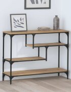 vidaXL Конзолна маса Дъб 100 x 30 x 75 см Инженерна дървесина