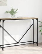 vidaXL Конзолна маса Дъб 102 x 23 x 75 см Инженерна дървесина
