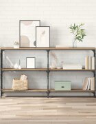 vidaXL Конзолна маса Дъб 156 x 28 x 805 см Инженерна дървесина
