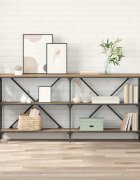 vidaXL Конзолна маса Дъб 160 x 30 x 75 см Инженерна дървесина