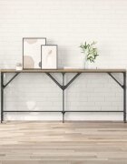 vidaXL Конзолна маса Дъб 180 x 30 x 75 см Инженерна дървесина