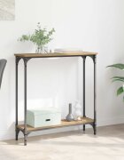 vidaXL Конзолна маса Дъб 75 x 225 x 75 см Инженерна дървесина