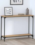vidaXL Конзолна маса дъб артизан 101 x 30.5 x 75 см