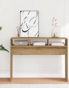 vidaXL Конзолна маса дъб артизан 105x30x80 см инженерно дърво