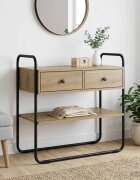 vidaXL Конзолна маса Дъб артизан 80 x 40 x 75 см Инженерна дървесина