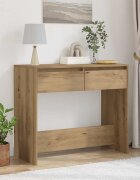 vidaXL Конзолна маса дъб артизан 89x41x765 см инженерно дърво