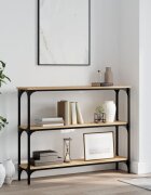 vidaXL Конзолна маса дъб сонома 100x225x75 см инженерно дърво
