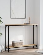 vidaXL Конзолна маса дъб сонома 100x225x75 см инженерно дърво