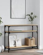 vidaXL Конзолна маса дъб сонома 100x29x75 см инженерно дърво