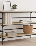 vidaXL Конзолна маса дъб сонома 100x32x75 см инженерно дърво