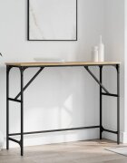 vidaXL Конзолна маса дъб сонома 100x32x75 см инженерно дърво