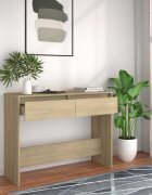 vidaXL Конзолна маса дъб сонома 100x35x765 см инженерно дърво