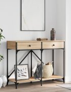 vidaXL Конзолна маса дъб сонома 100x39x785 см инженерно дърво