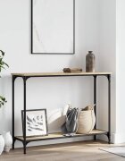 vidaXL Конзолна маса дъб сонома 101x305x75 см инженерно дърво