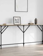 vidaXL Конзолна маса дъб сонома 180x23x75 см инженерно дърво