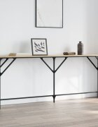vidaXL Конзолна маса дъб сонома 200x29x75 см инженерно дърво