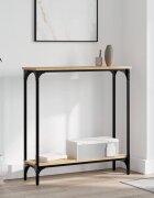 vidaXL Конзолна маса дъб сонома 75x225x75 см инженерно дърво
