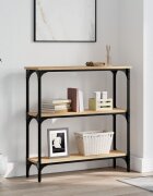 vidaXL Конзолна маса дъб сонома 75x225x75 см инженерно дърво