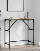 vidaXL Конзолна маса дъб сонома 75x32x75 см инженерно дърво