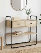 vidaXL Конзолна маса Дъб сонома 80 x 40 x 75 см Инженерна дървесина
