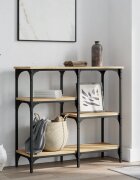 vidaXL Конзолна маса дъб сонома 80x29x75 см инженерно дърво