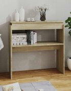 vidaXL Конзолна маса дъб сонома 80x30x80 см инженерно дърво