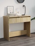 vidaXL Конзолна маса дъб сонома 89x41x765 см инженерно дърво