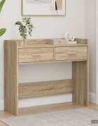 vidaXL Конзолна маса Дъб сонома 90 x 35 x 80 см Инженерна дървесина