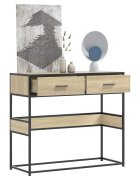 vidaXL Конзолна маса дъб сонома 90x35x80 см инженерно дърво