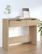 vidaXL Конзолна маса дъб сонома 90x36x75 см инженерно дърво