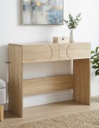 vidaXL Конзолна маса Дъб сонома 965 x 38 x 75 см Инженерно дърво