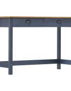 vidaXL Конзолна маса Hill с 2 чекмеджета сива 110x45x74 см бор масив