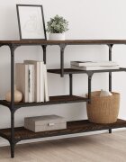 vidaXL Конзолна маса кафяв дъб 100x30x75 см инженерно дърво