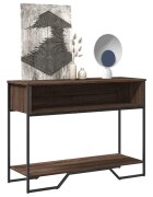 vidaXL Конзолна маса кафяв дъб 100x35x745 см инженерно дърво