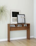 vidaXL Конзолна маса кафяв дъб 105x30x80 см инженерно дърво
