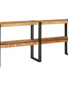 vidaXL Конзолна маса Кафяво 160 x 33 x 75 см Солидно мангово дърво