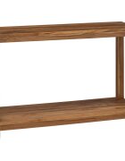 vidaXL Конзолна маса Натурално 110 x 35 x 75 cm Солидно тиково дърво