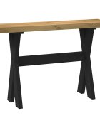 vidaXL Конзолна маса NOAIN с X-образни крака 120x30x75 см масивна дървесина бор