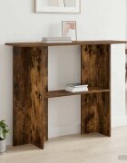 vidaXL Конзолна маса Опушен дъб 100 x 30 x 75 см Инженерна дървесина