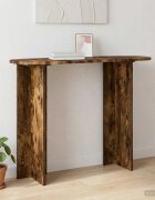 vidaXL Конзолна маса Опушен дъб 100 x 395 x 75 см Инженерна дървесина