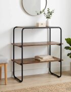vidaXL Конзолна маса Опушен дъб 100 x 41 x 75 см Инженерна дървесина